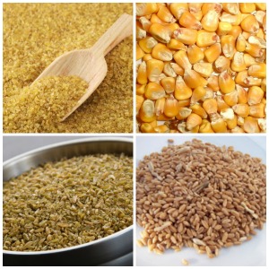 whole grains - Bulgur - Corn - Farro - Freekeh- Small Size