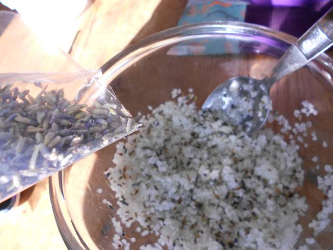 Lavender + Salt Scrub