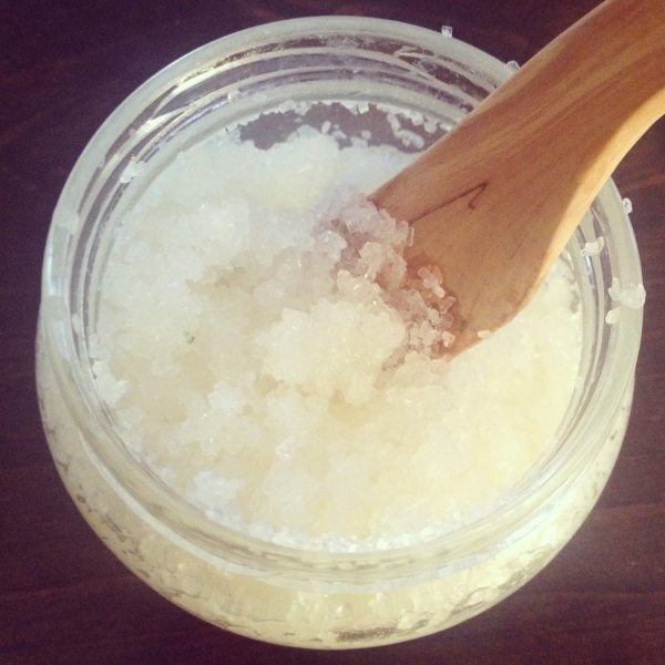 coconut salt scrub for foot