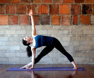 triangle yoga pose