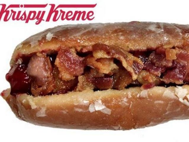 Foods : The Jelly Donut Bacon Hot Dog