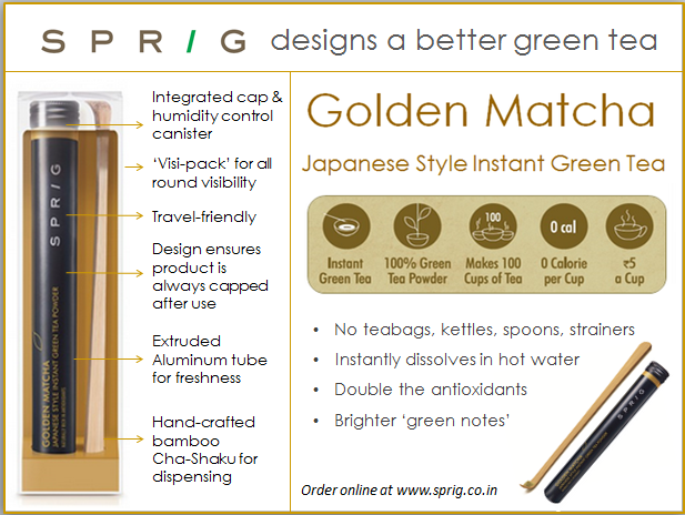 Sprig Golden Matcha Instant Green Tea Powder Review